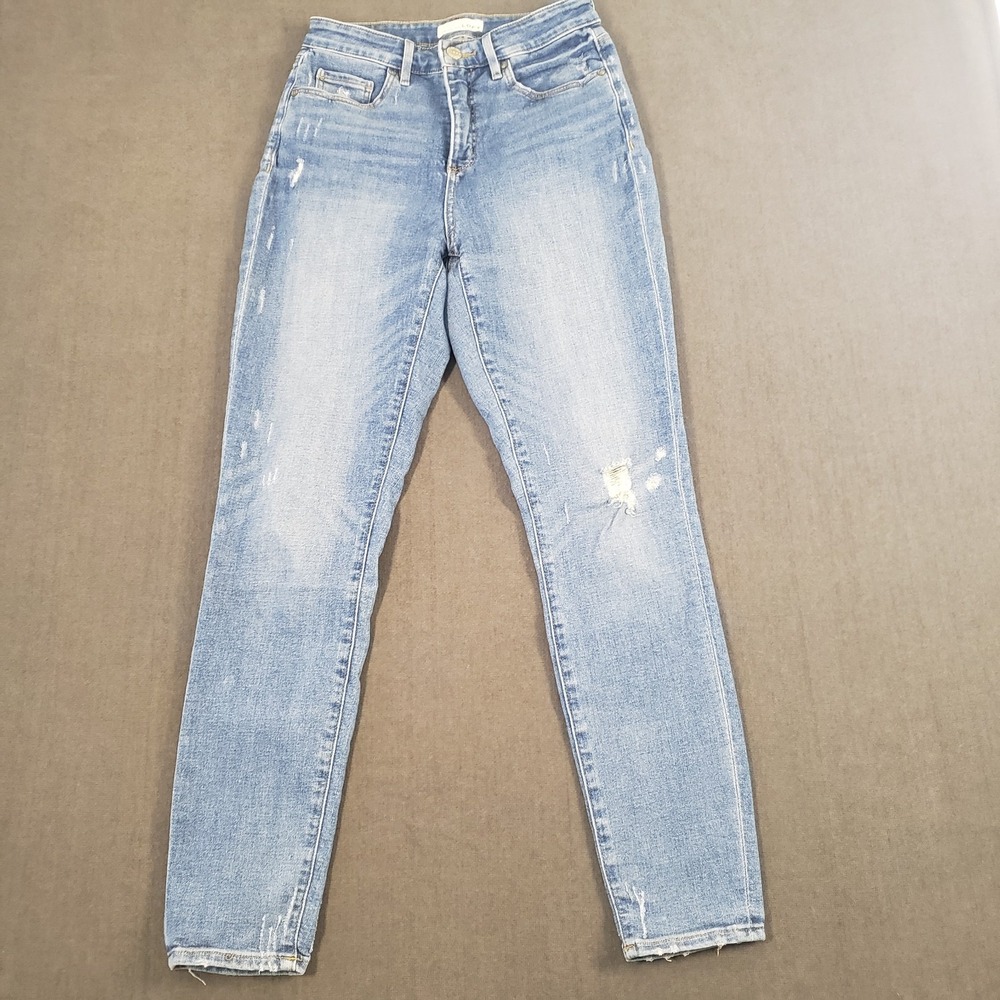 Ann Taylor Loft Womens Size 2/26‎ Curvy High Skinny Distressed